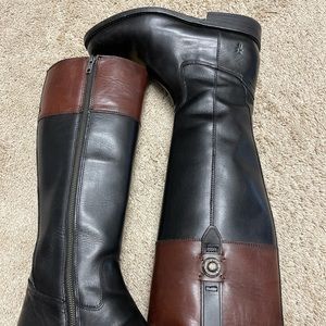 Frye Jayden two tones black & brown riding boots💝